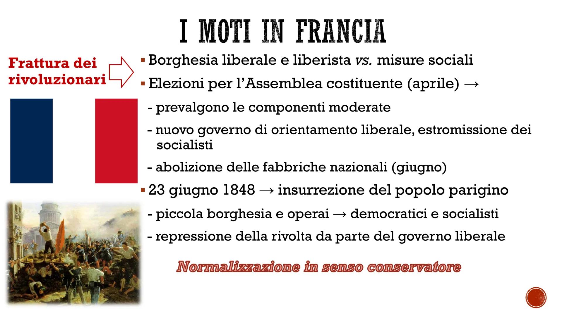 I MOTI DEL 1848-1849
LA PRIMAVERA DEI POPOLI
FSC OBEROE Crisi economica
LE CAUSE: UN PERIODO DI CRISI
EUCH!
KARL MARX
PROLETARIER ALLER LAND