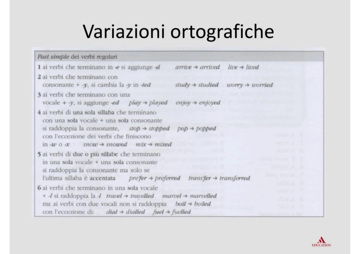 # Past simple # Definizione
Il Past simple si usa per descrivere azioni compiute nel
passato, quando nella frase c'è un'espressione di temp