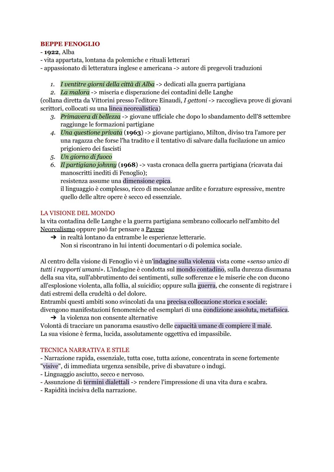 BEPPE FENOGLIO
- 1922, Alba
- vita appartata, lontana da polemiche e rituali letterari
- appassionato di letteratura inglese e americana ->