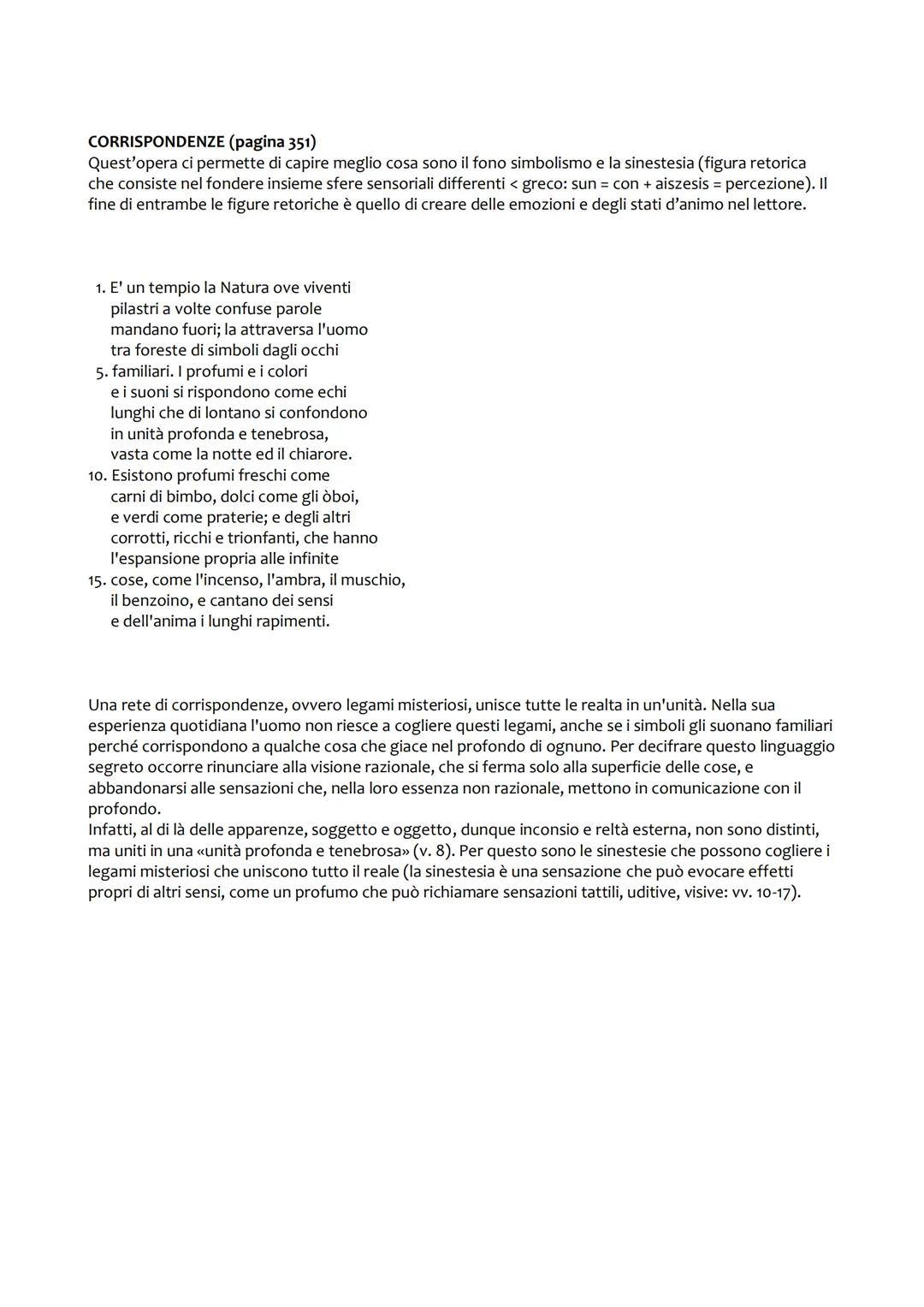 CHARLES BAUDELAIRE
Baudelaire si colloca al confine tra l'età romantica e quella decadente: convoglia in sé i temi
fondamentali del Romantic