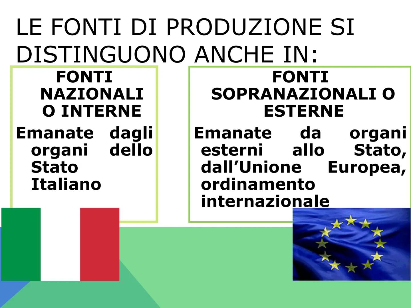 LE FONTI DEL
DIRITTO L'ordinamento giuridico e le fonti del diritto
Il diritto è un ordinamento giuridico: un sistema ordinato in
cui le nor