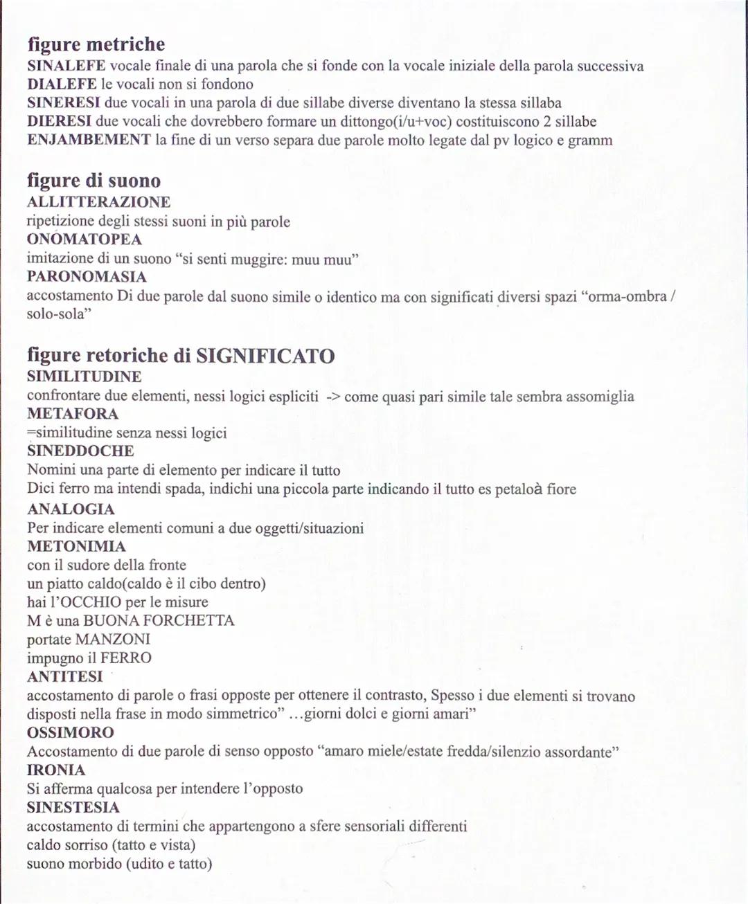 # figure metriche
SINALEFE vocale finale di una parola che si fonde con la vocale iniziale della parola successiva
DIALEFE le vocali non si
