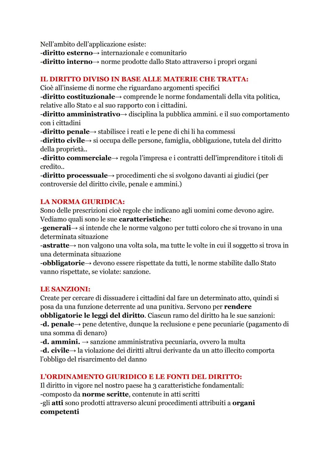 IL DIRITTO:
L'insieme di regole che valgono in uno Stato e che sono state create per vivere
insieme pacificamente e ordinatamente costituisc