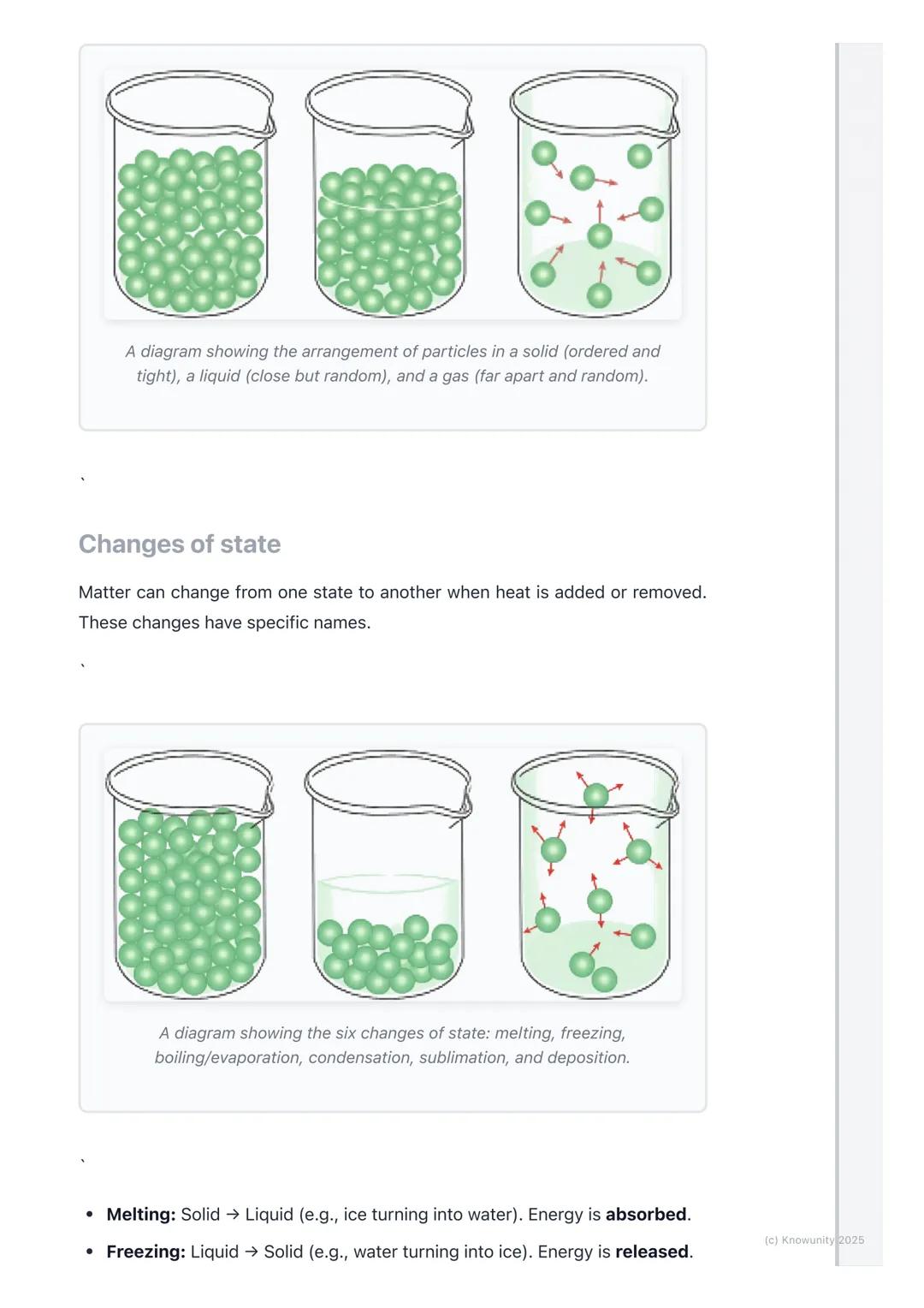 # States of Matter
## An introduction to states of matter
Everything around us is made of matter. Matter is just the 'stuff' that things
a