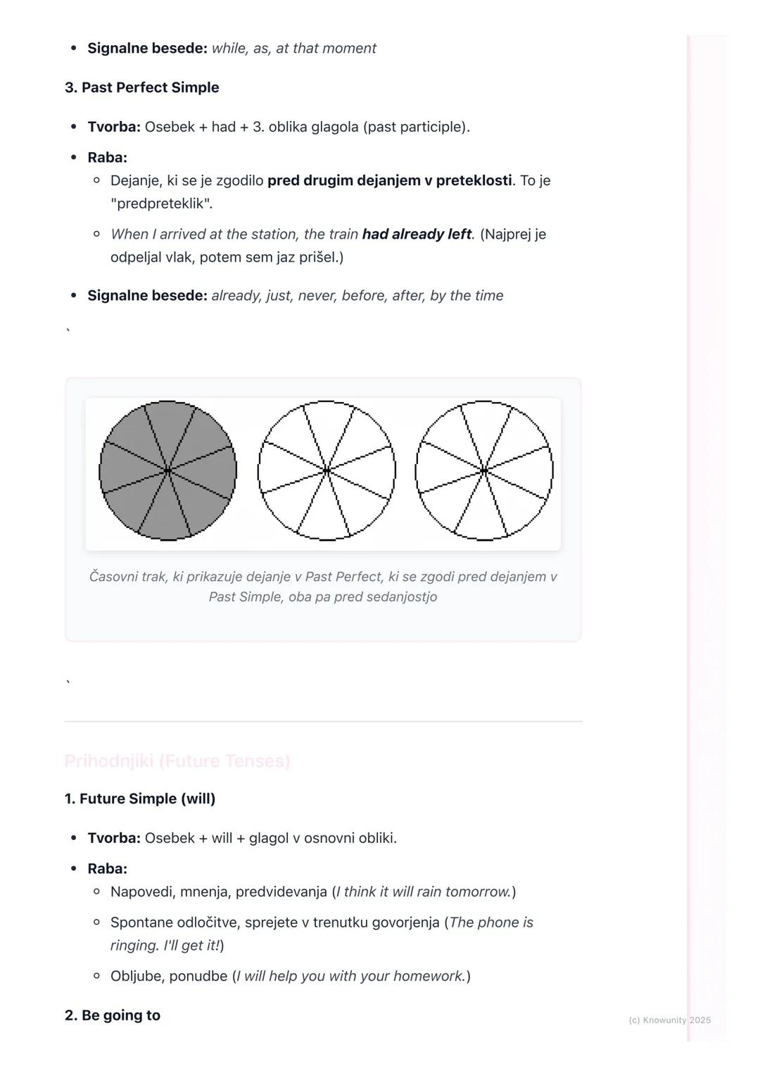 # Časi (ponovitev in
poglobljeno)
Uvod v čase in ponovitev
Angleški časi so osnova za pravilno izražanje. Določajo, kdaj se je dejanje
zgo