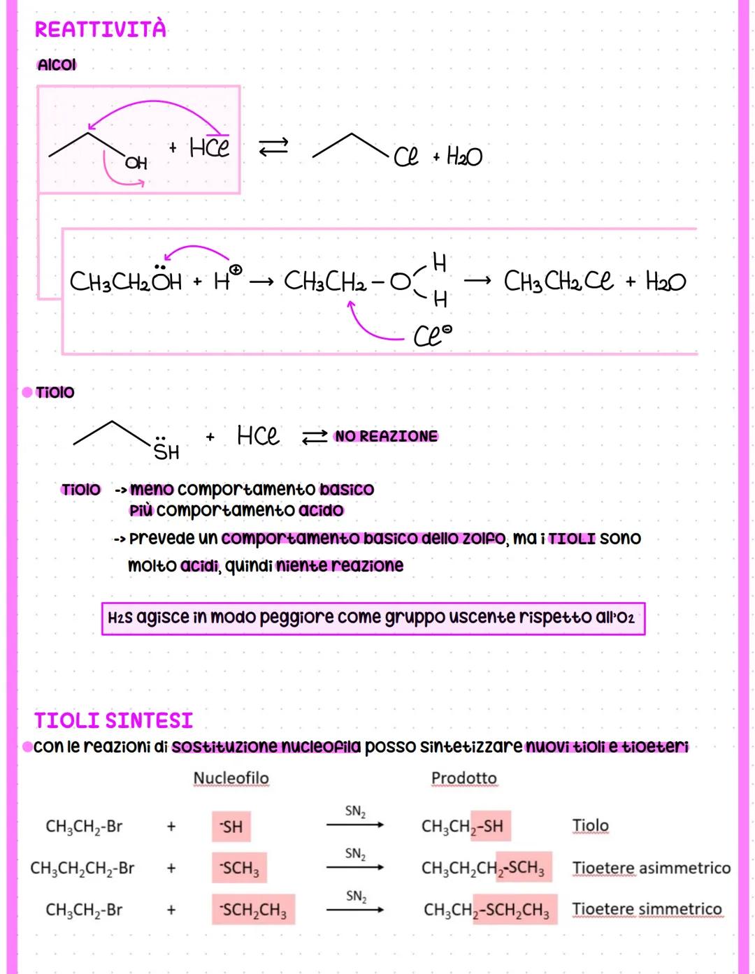 # TIOLI E TIOETERI
⚫ossigeno sostituito dallo zolfo
sostanze:
-titoli
-tioeteri (solfuri)
# TIOLI
⚫Gruppo caratterizzante: SH (Sostituis