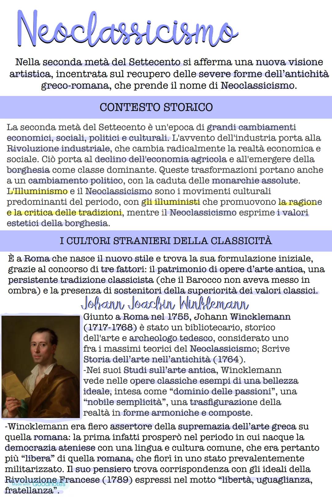 Neoclassicismo e Romanticismo