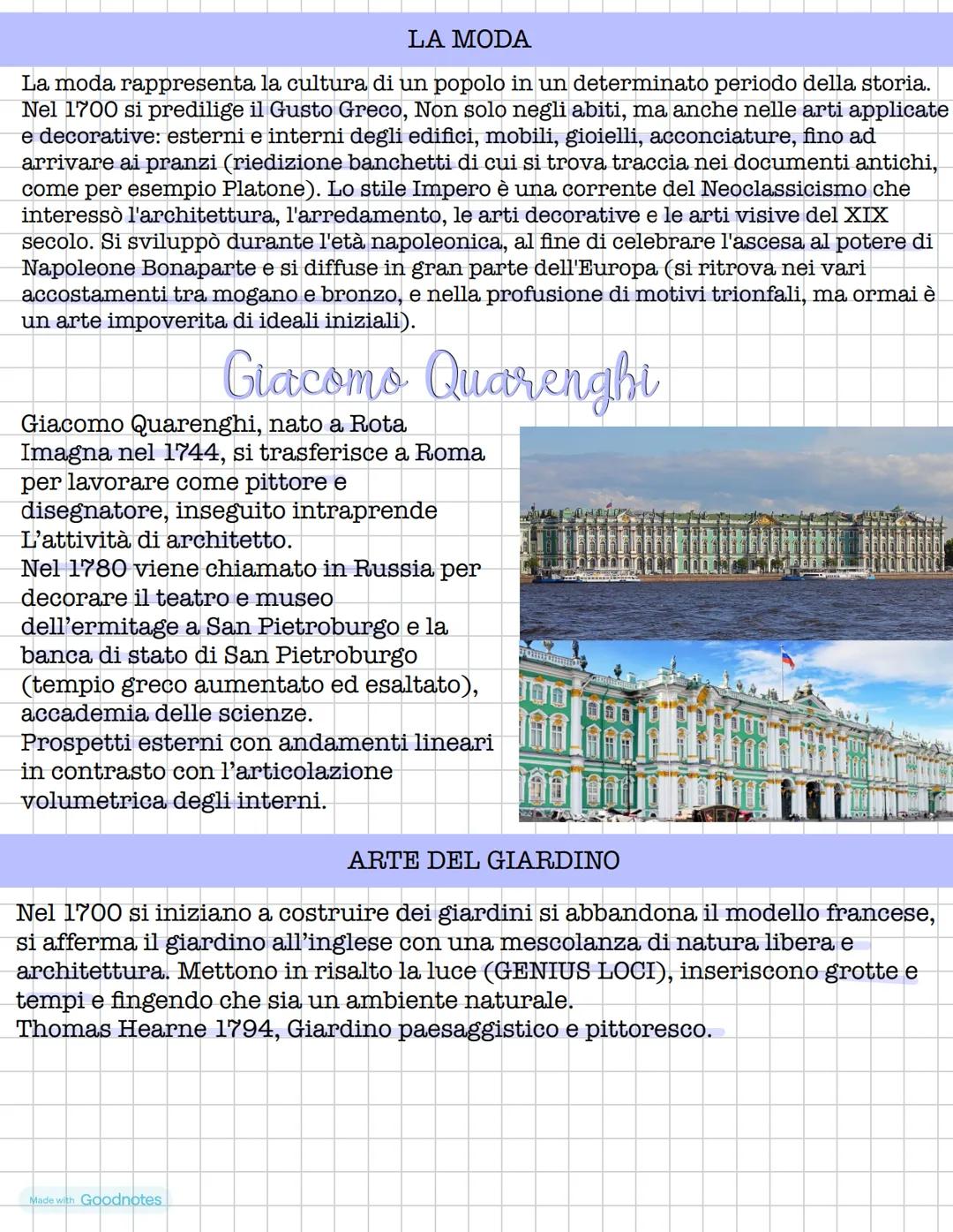 # Neoclassicismo
Nella seconda metà del Settecento si afferma una nuova visione
artistica, incentrata sul recupero delle severe forme dell'