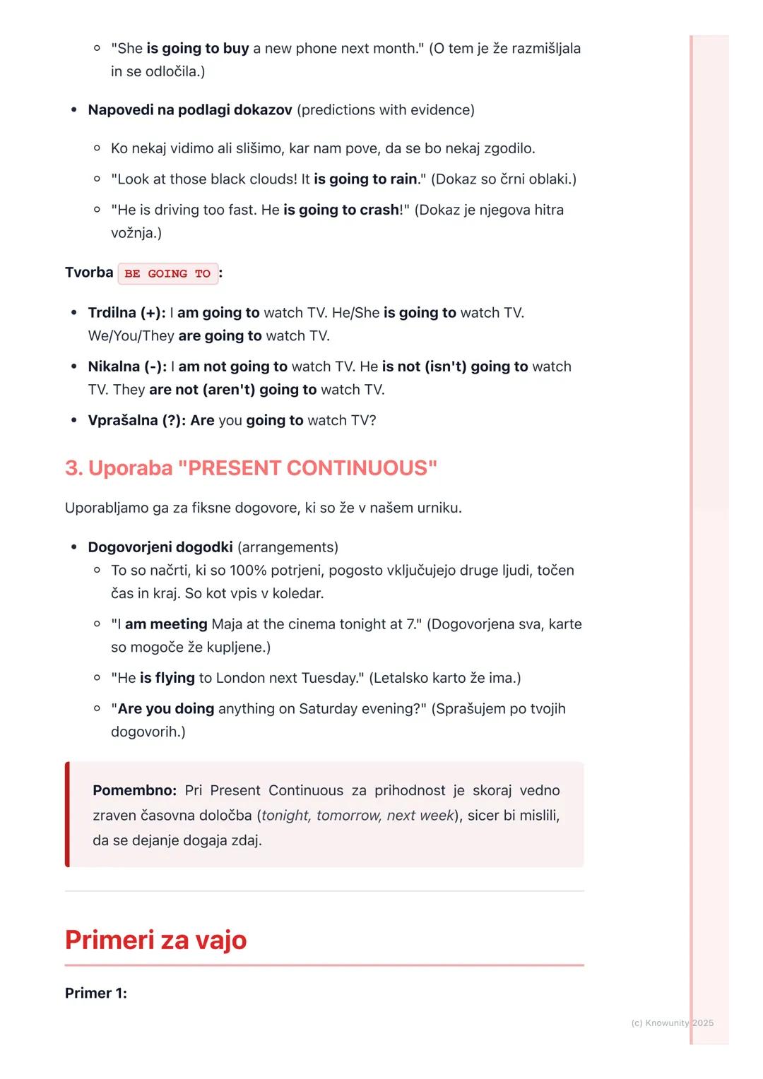 # Prihodnost (različni načini)
Pregled izražanja prihodnosti
V angleščini lahko prihodnost izrazimo na več načinov. Ni samo enega
"praviln