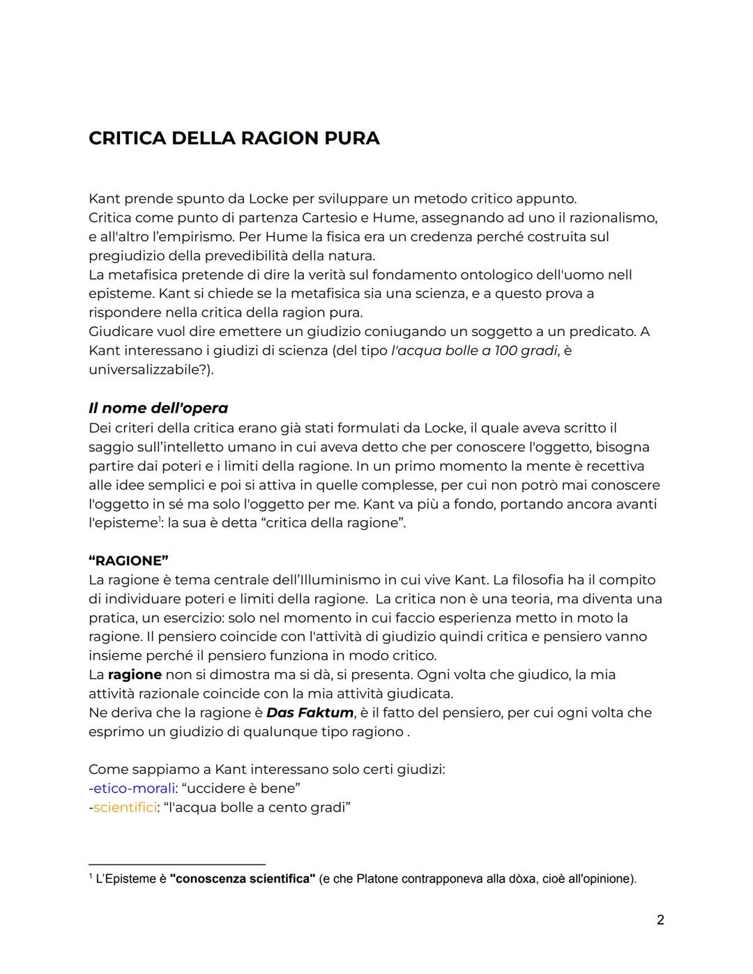 KANT
INTRODUZIONE
È uno dei più importanti filosofi tedeschi del settecento ed è anche un filosofo molto
rivalutato nel novecente dai france