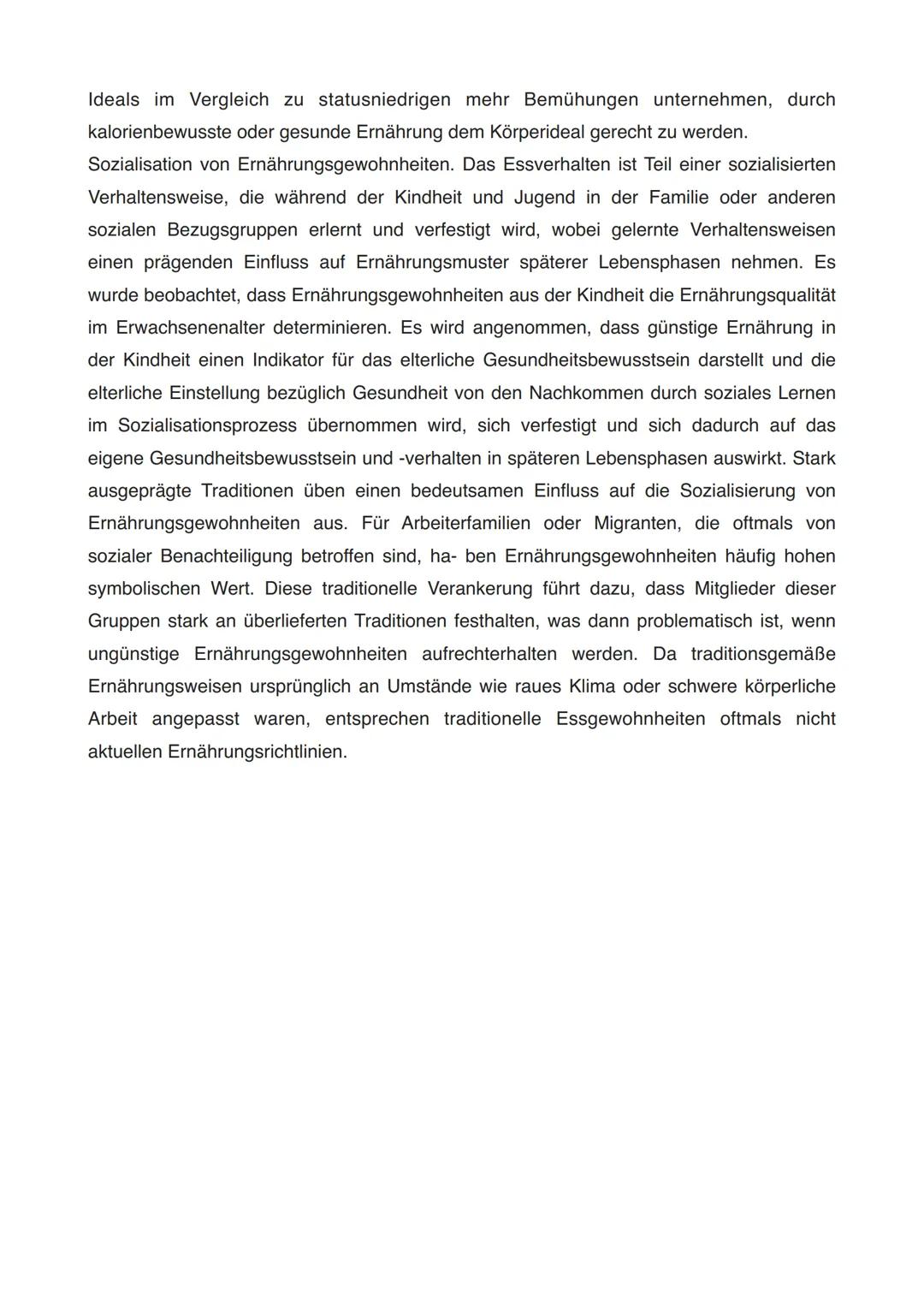 # Soziokulturelle und sensorische Einflüsse auf die eigenen
Ernährungsgewohnheiten
Die Esskultur gibt den Rahmen vor
Die Ausbildung der Es