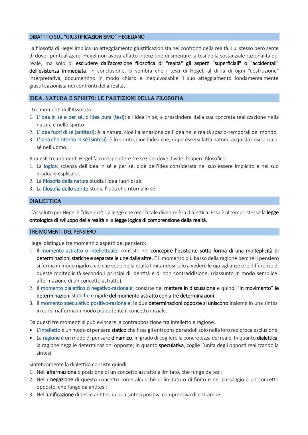 HEGEL
VITA
Nasce a Stoccarda nel 1770. Studia filosofia e teologia all'università di Tubinga e diventa successivamente uno
straordinario pro