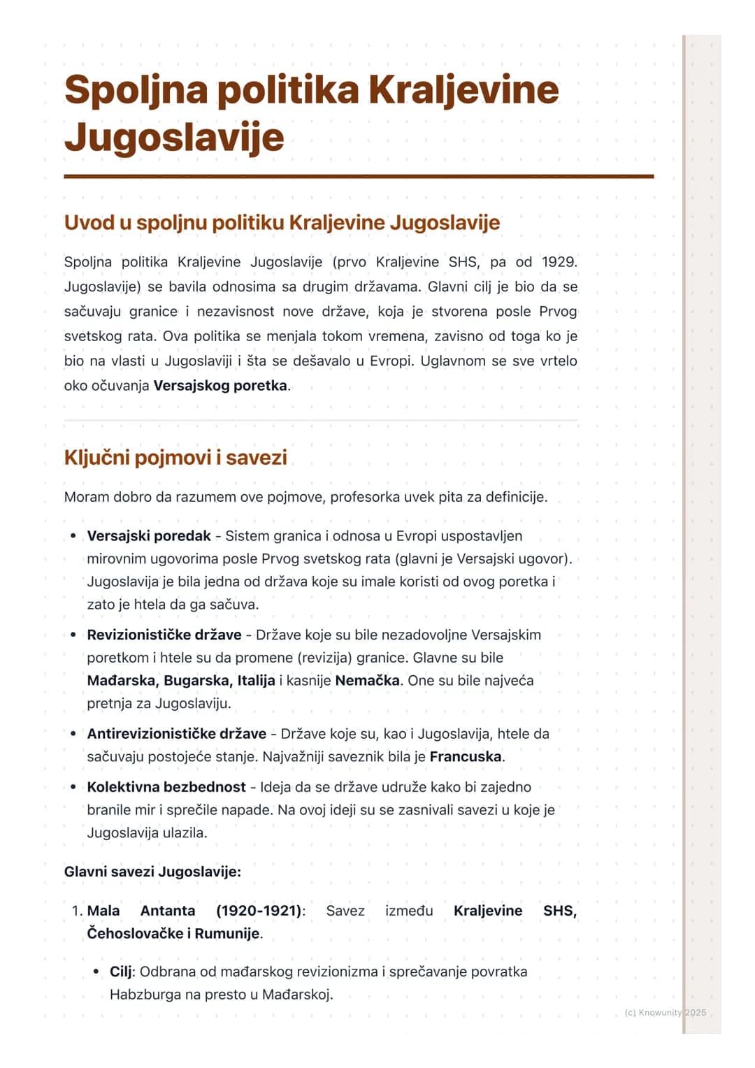 # Spoljna politika Kraljevine
# Jugoslavije
Uvod u spoljnu politiku Kraljevine Jugoslavije
Spoljna politika Kraljevine Jugoslavije (prvo K