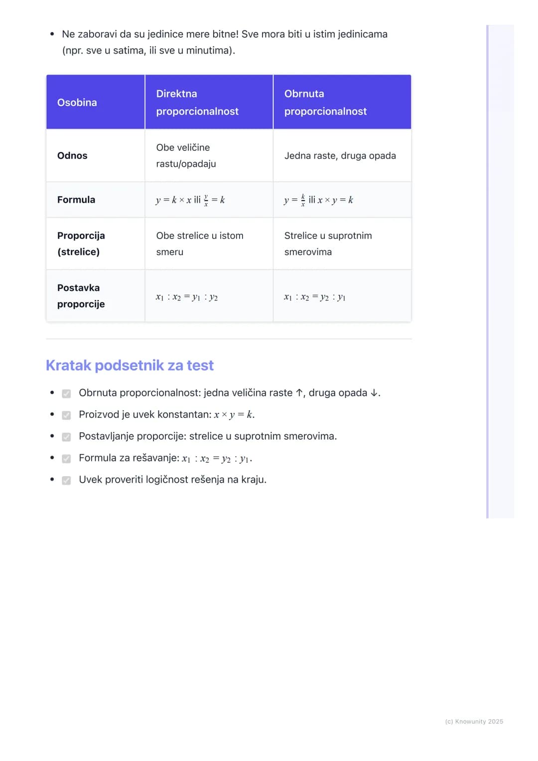 # Obrnuta proporcionalnost
## Šta je obrnuta proporcionalnost?
Obrnuta proporcionalnost opisuje odnos između dve veličine gde se
povećanje
