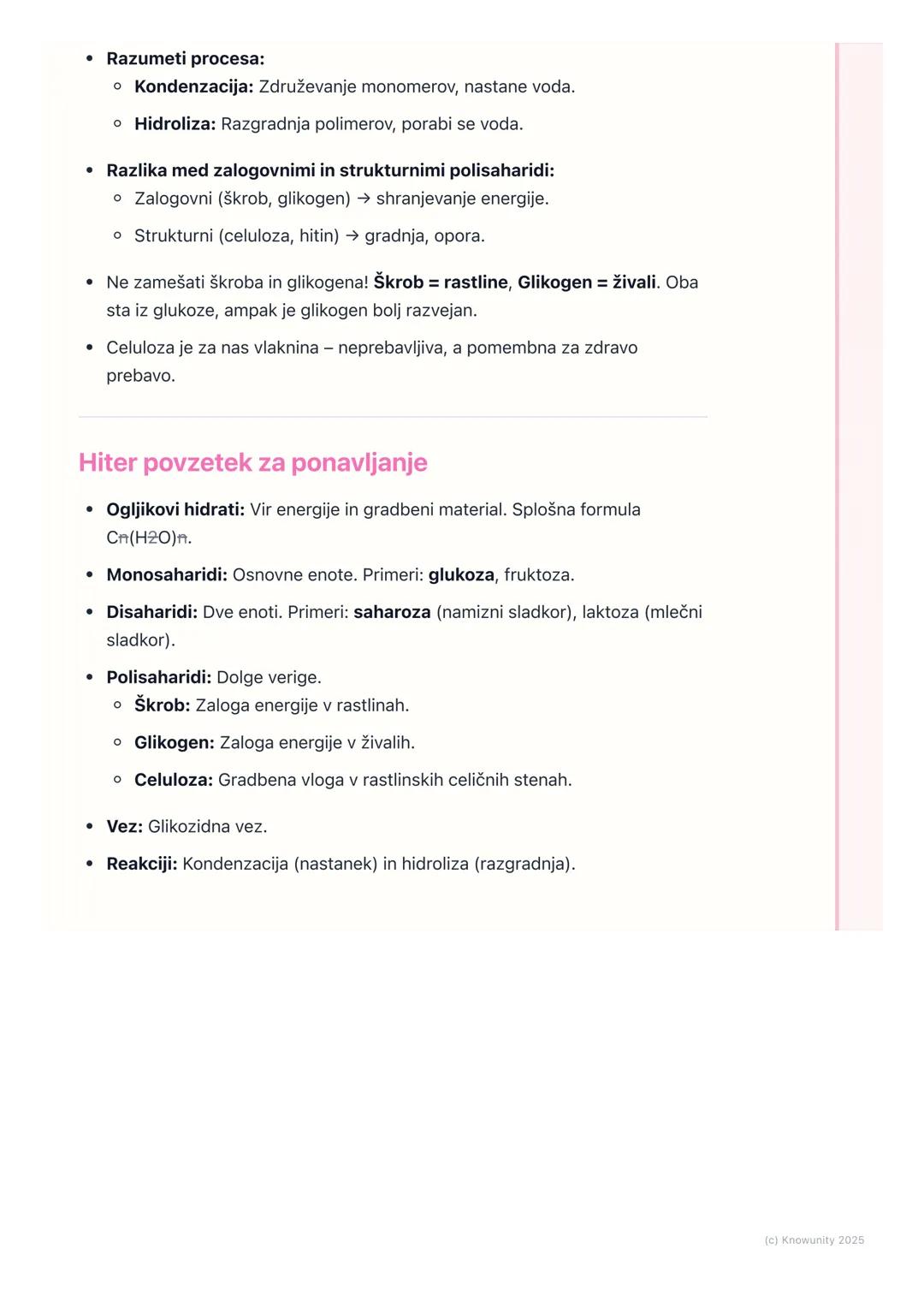 # Organske molekule: ogljikovi
hidrati
Uvod v ogljikove hidrate
Ogljikovi hidrati so ena od štirih glavnih skupin organskih molekul v živi