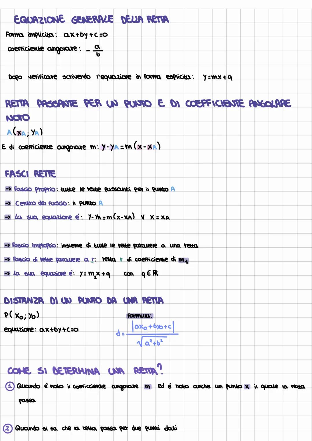 # PIANO CARTESIANO E RETTA
Y
II quad.
(+; -)
I quod.
P(x,y)
•PUNTO MEDIO DI UN SEGMENTO:
(++;)
$M(\frac{XA+X8}{2}; \frac{YA+YB}{2})$