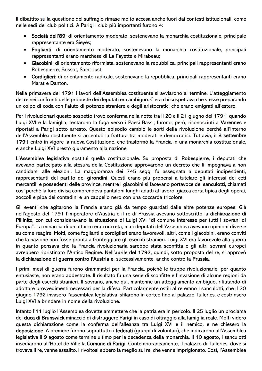 # La Rivoluzione francese
Nella seconda metà del Settecento, la Francia stava vivendo una grave crisi economica e finanziaria
dovuta alle s
