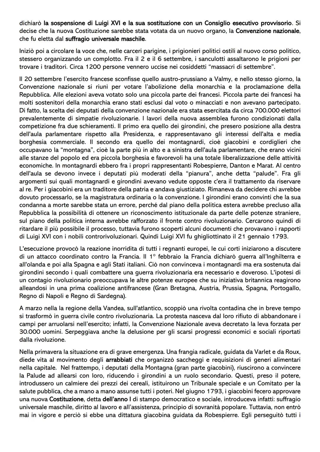 # La Rivoluzione francese
Nella seconda metà del Settecento, la Francia stava vivendo una grave crisi economica e finanziaria
dovuta alle s